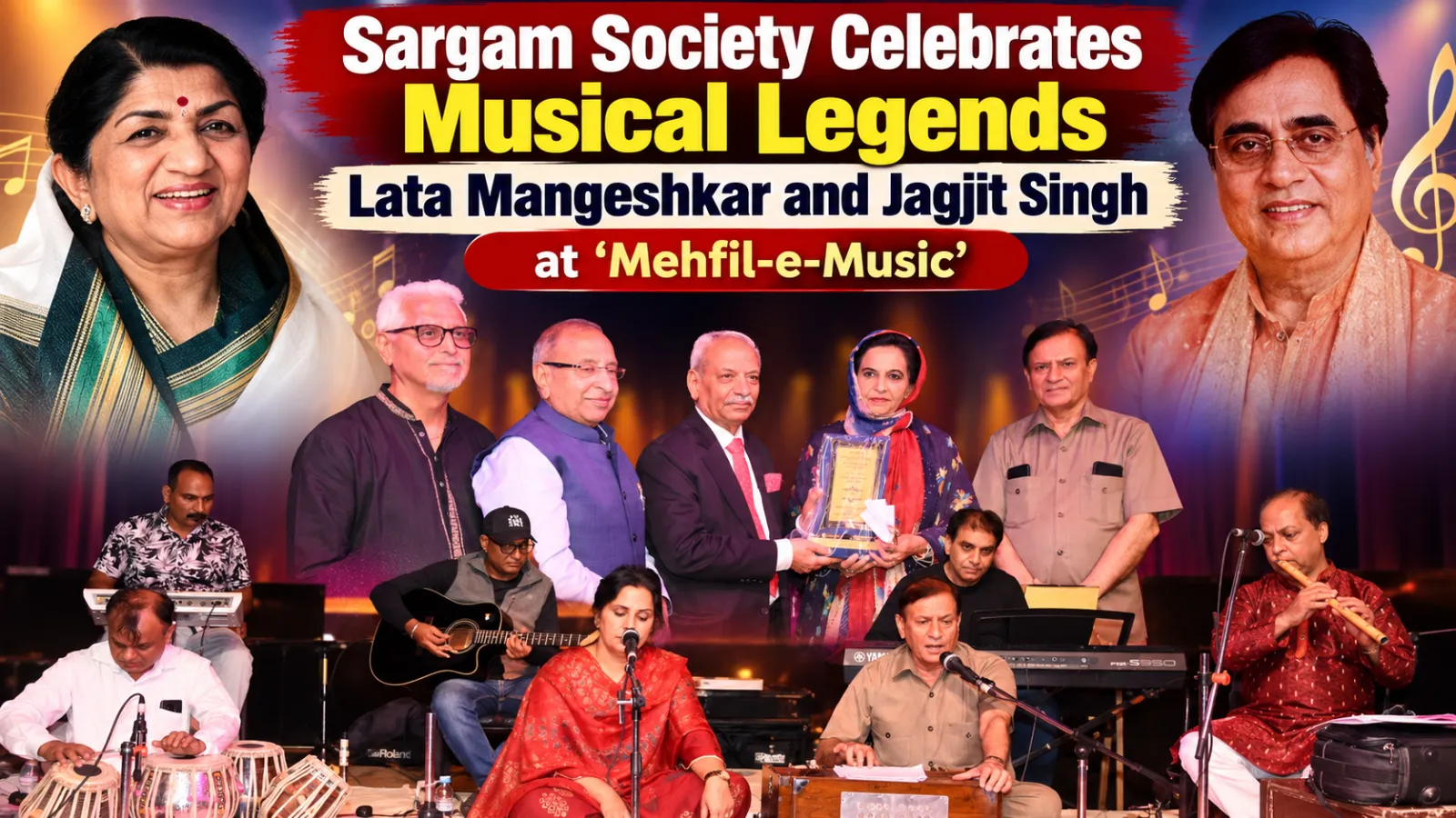 Sargam Society Celebrates Musical Legends Lata Mangeshkar and Jagjit Singh at ‘Mehfil-e-Music’