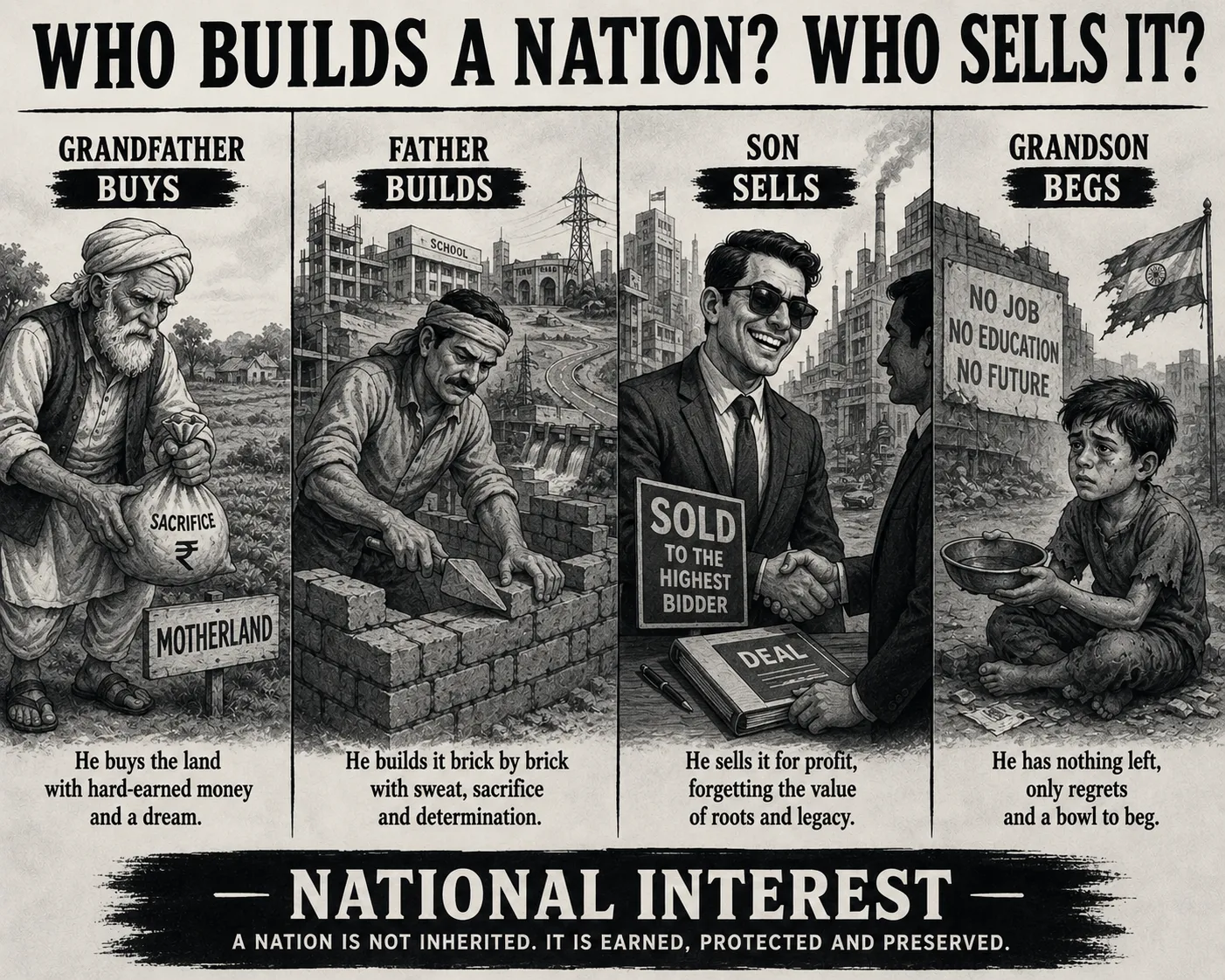 Who Builds a Nation? Who Sells It?