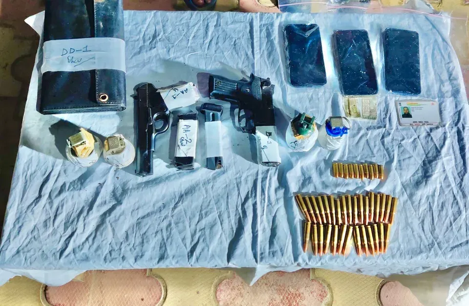 AK-47, grenades, UBGL recovered in Sopore