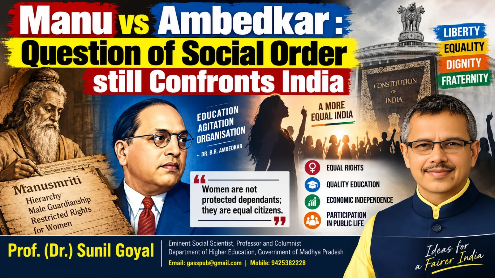 Manu vs Ambedkar : Question of Social Order still Confronts India