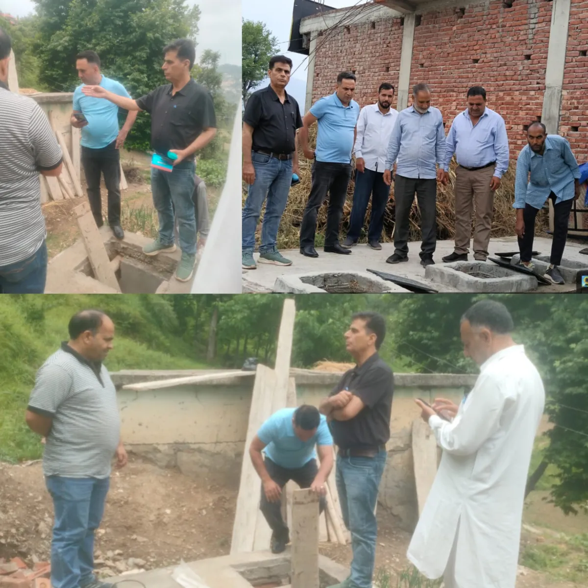 ACP Rajouri Inspects Ongoing Panchayat Ghar, Compost Pit & DEWATS Works in Thanamandi and Plangarh