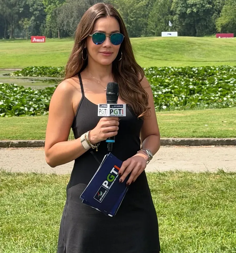 Actor Waluscha De Sousa in Sgr for J&K Open Golf Tournament