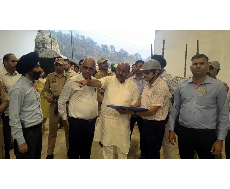DyCM inspects Sungal Tunnel project at Kalidhar