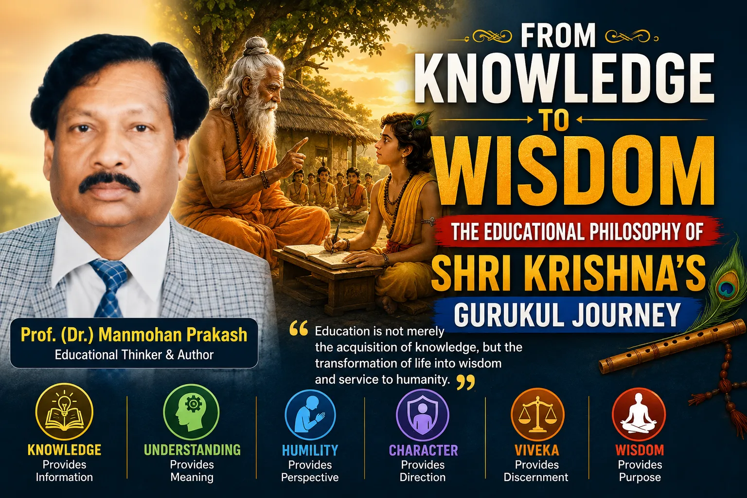 From Knowledge to Wisdom: The Educational Philosophy of Shri Krishna’s Gurukul Journey