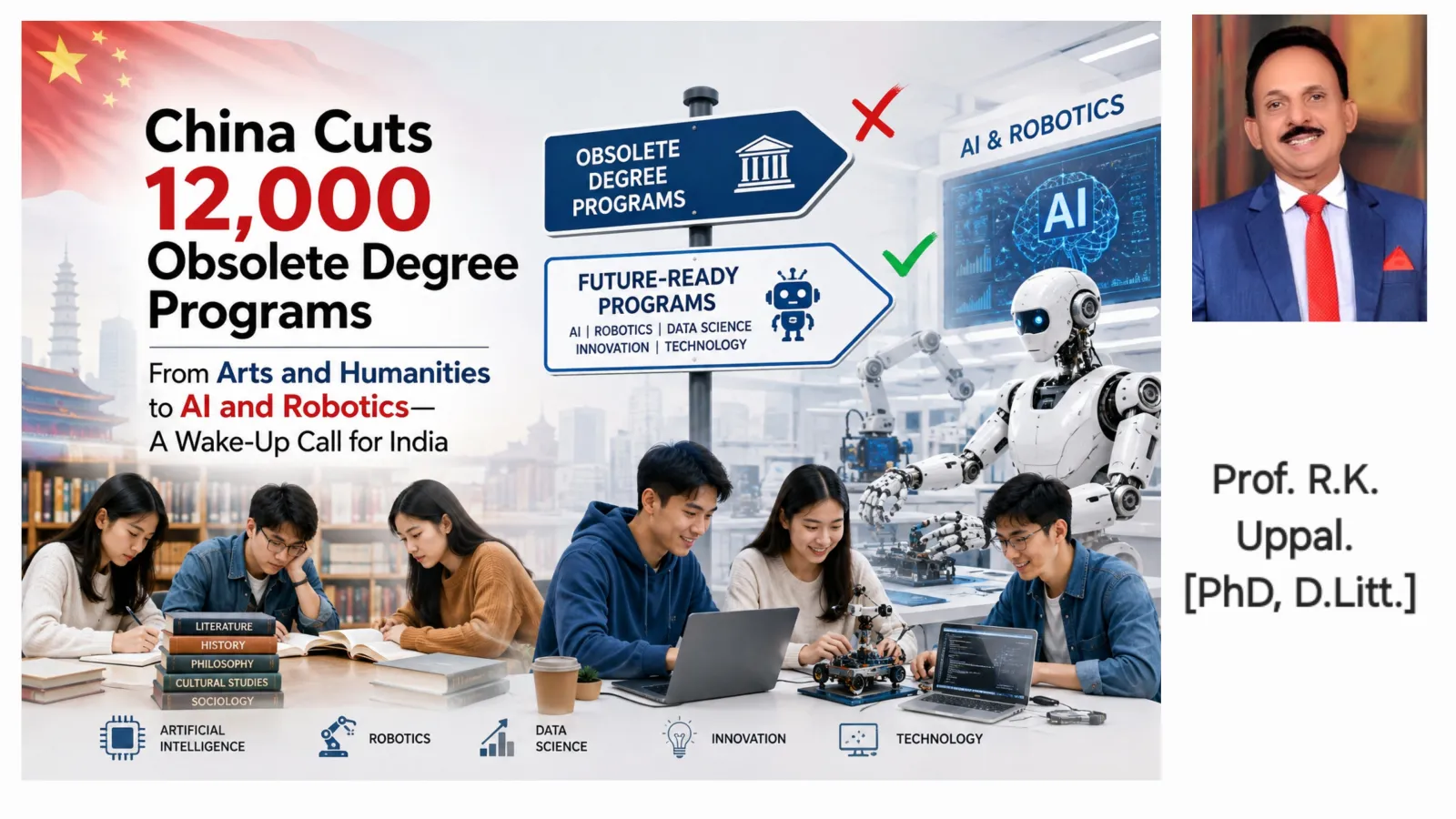 China Cuts 12,000 Obsolete Degree Programs: From Arts and