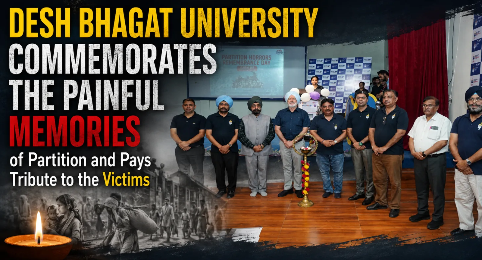 Desh Bhagat University Commemorates the Painful Memories of Partition and Pays Tribute to the Victims