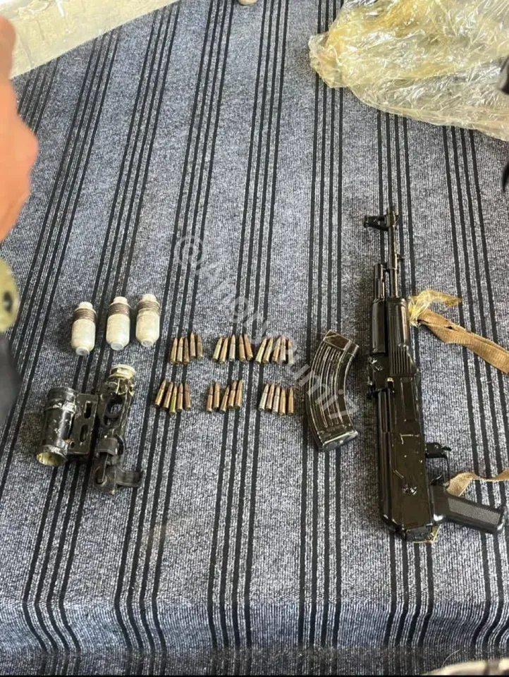 AK-47, hand grenades, UBGL recovered during CASO in Sopore