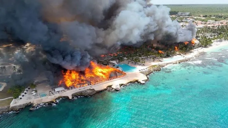 Dominican authorities help foreign tourists affected by massive resort fire return home