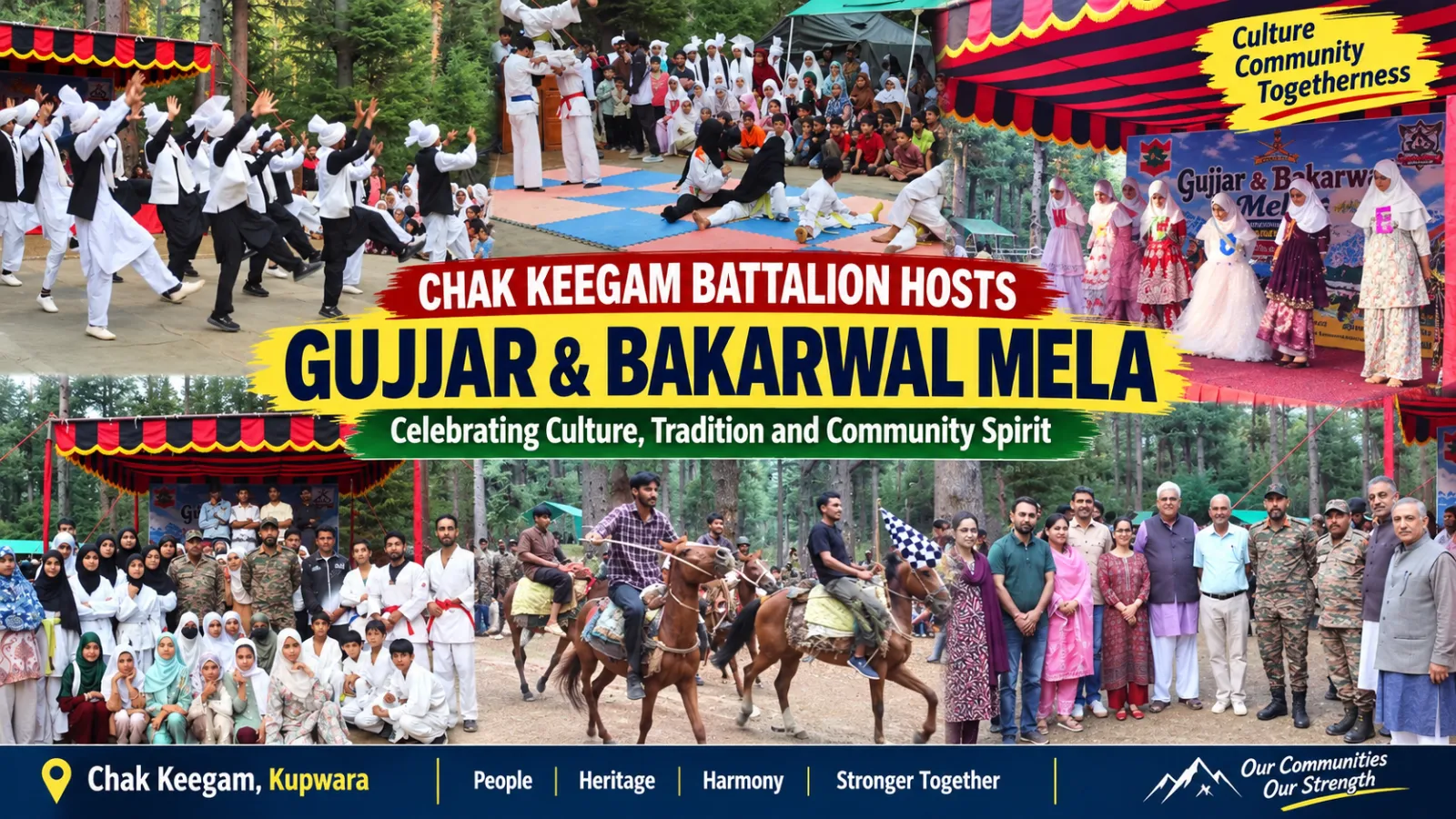 CHAK KEEGAM BATTALION HOSTS VIBRANT GUJJAR & BAKARWAL MELA, CELEBRATING CULTURE, TRADITION AND COMMUNITY SPIRIT
