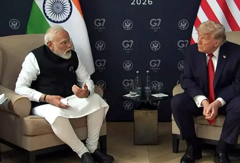 Trump praises Modi as 'tough negotiator' after talks on G7 sidelines