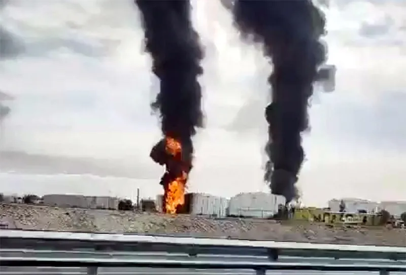 Ukrainian strikes hit oil sites in Russia and Crimea