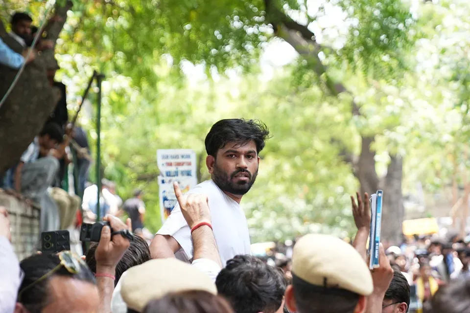 Cockroach Janta Party founder Abhijeet Dipke slapped during protest in Jaipur