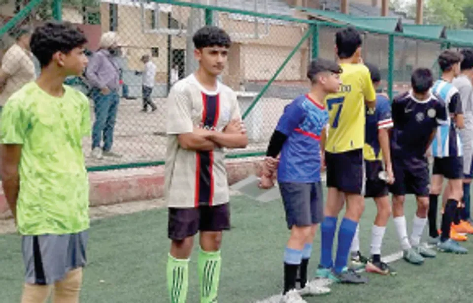 J&K Sports Council begins Junior Boys Football trials for National Championship, 375 register