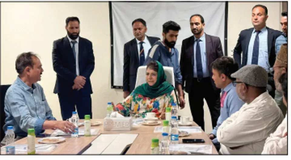 Mehbooba Mufti speaks to JP Nadda, urges expedited completion of AIIMS Awantipora