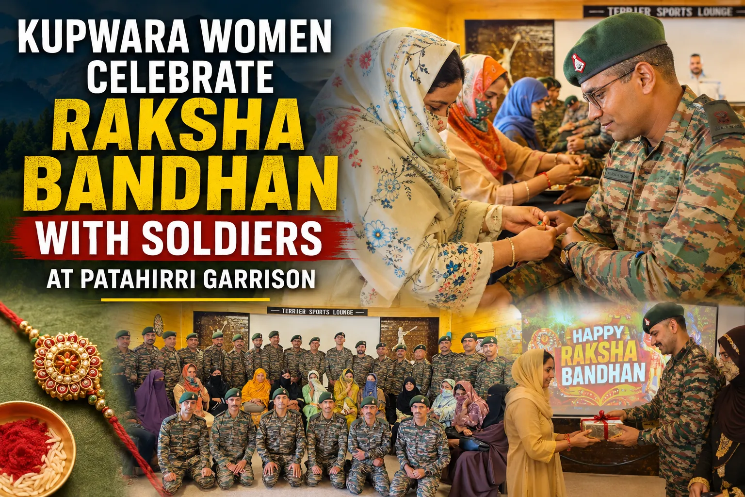 Kupwara Women Celebrate Raksha Bandhan with Soldiers at Patahirri Garrison