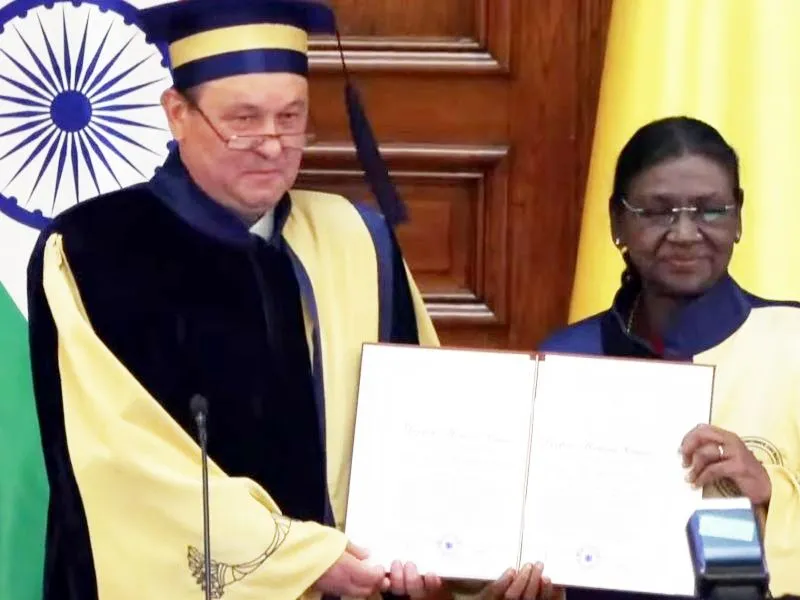 President Murmu conferred honorary doctorate by Bucharest University of Economic Studies