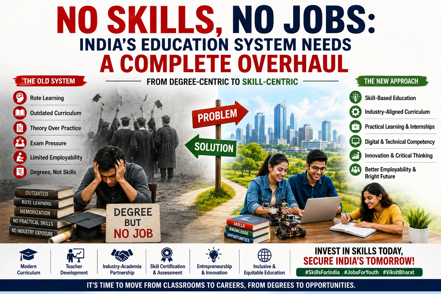 No Skills, No Jobs:   India's Education System Needs a Complete Overhaul