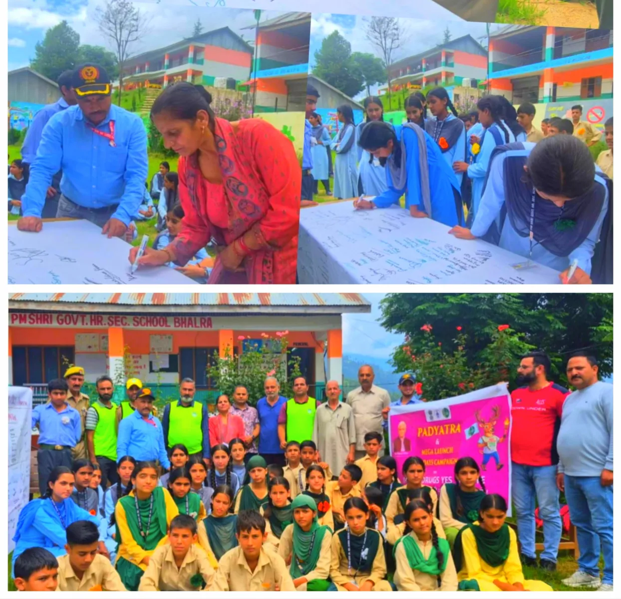 PM SHRI Govt. Higher Secondary School Bhalra Hosts Mega Anti-Drug Awareness Drive under Nasha Mukt Bharat Abhiyan