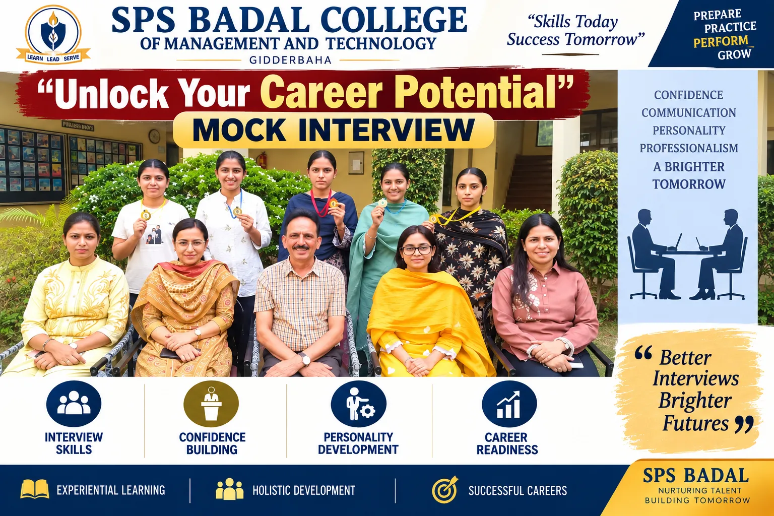 Unlock Your Career Potential”: Mock Interview Held at SPS Badal College