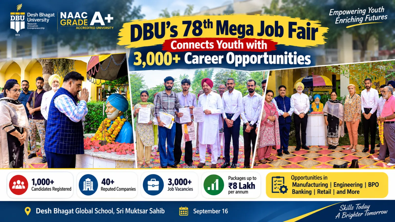 DBU’s 78th Mega Job Fair Connects Youth with 3,000+ Career Opportunities