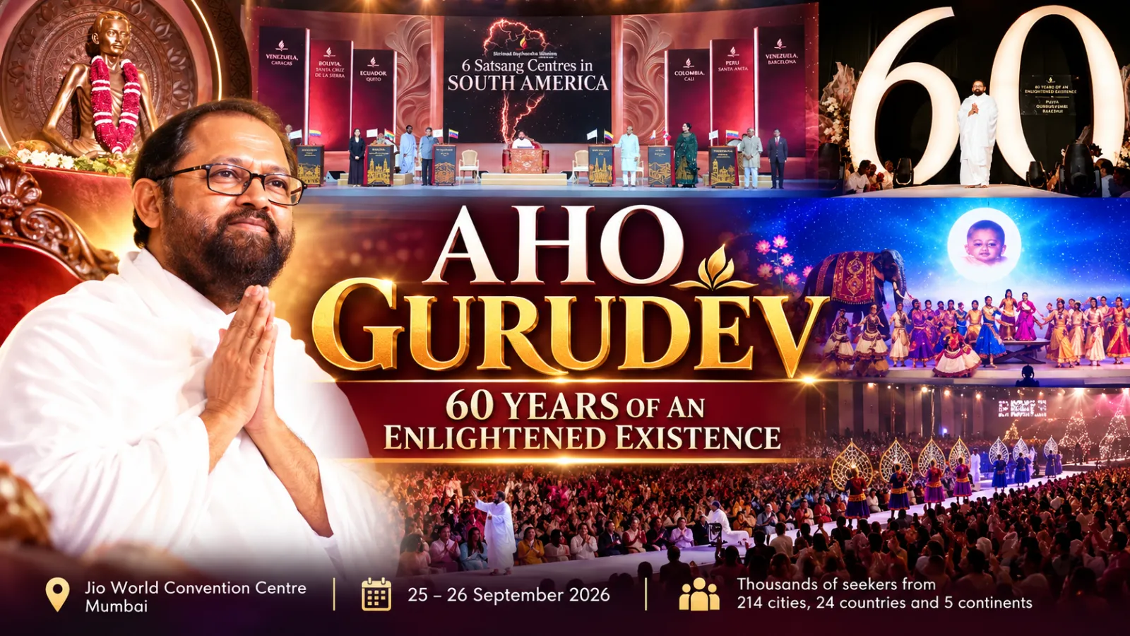 Investing Within, Giving Outward: Aho Gurudev Celebrates Six Decades of Pujya Gurudevshri Rakeshji’s Life and Work
